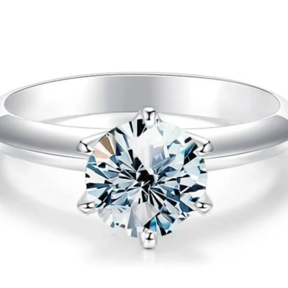 Custom, 2 ct Moissanite Rings - Picture 1 of 12